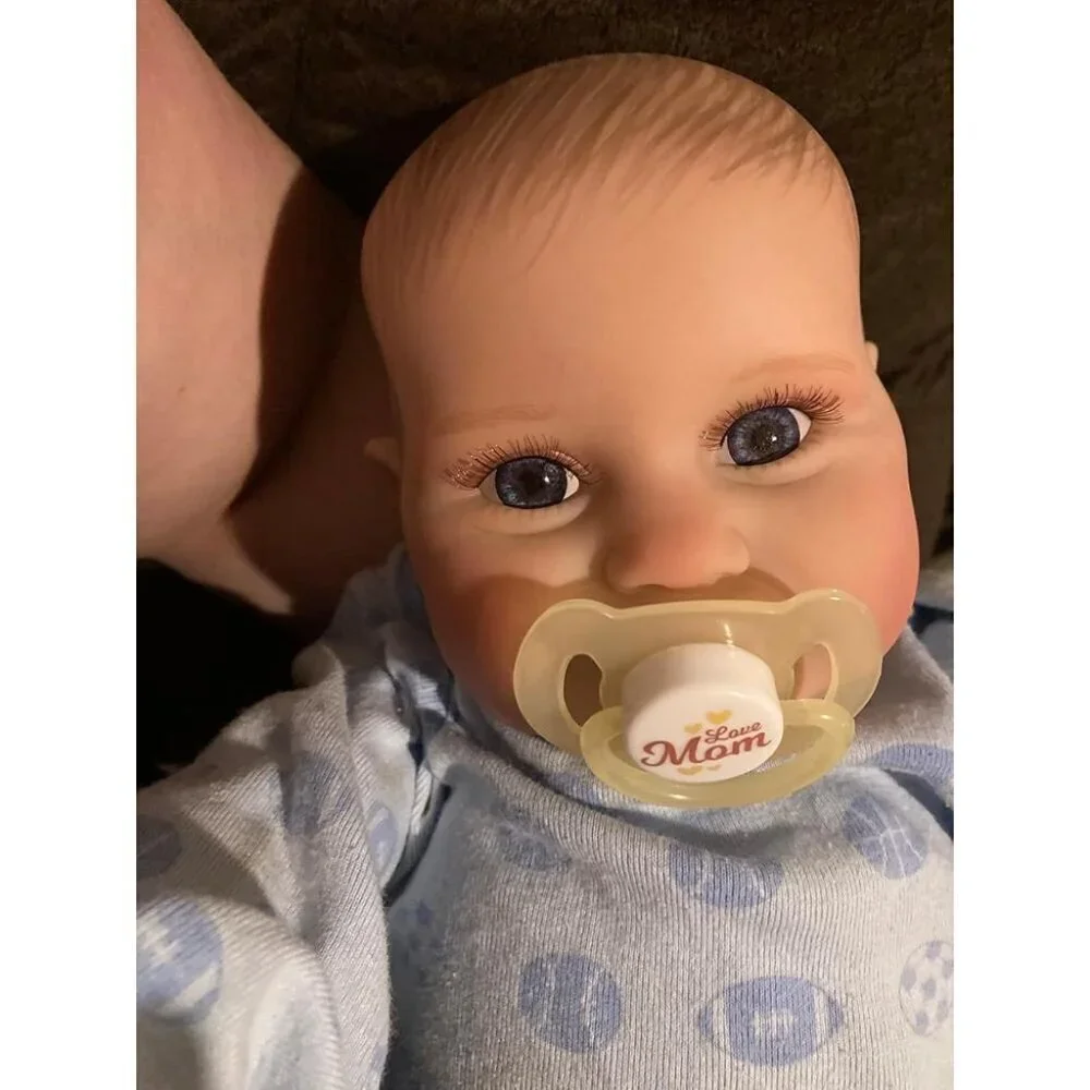 🆕20Inch Realistic Soft Vinyl With Weighted Cloth Body Emily Girl Reborn Baby